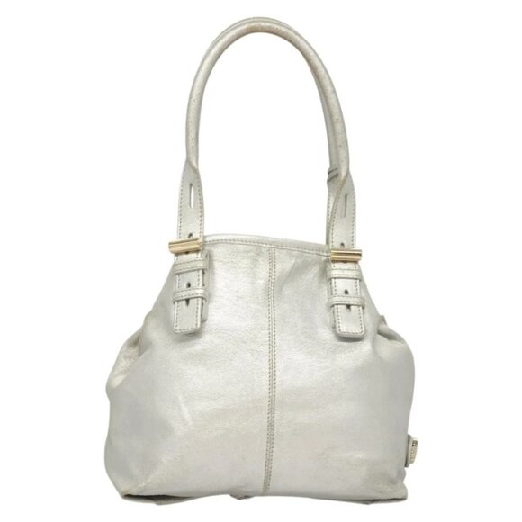 Jimmy Choo Shoulder Bag Leather Silver Gold Auth BA3827 - Picture 3 of 16